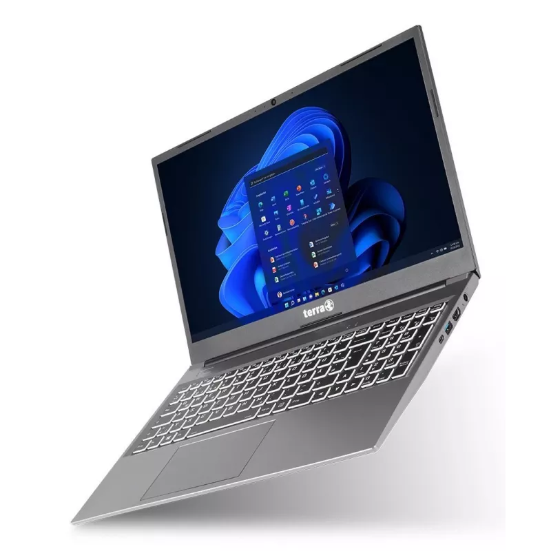 Nešiojamas kompiuteris TERRA MOBILE 1500P AMD Ryzen™ 5 7430U 39,6 cm (15,6 colio) Full HD 16 GB DDR4-SDRAM 500 GB SSD Wi-Fi 6E (802.11ax) Windows 11 Pro sidabrinis