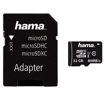 „Hama“ 32 GB UHS-I 10 klasės microSDHC atminties kortelė