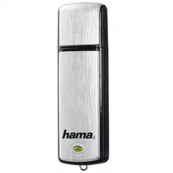 Hama Fancy USB atmintukas 128 GB USB Type-A 2.0 Juodas, Sidabrinis