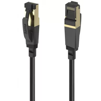Hama 00202002 tinklo kabelis juodas 3 m Cat8 S/FTP (S-STP)