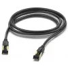 Hama 00202002 tinklo kabelis juodas 3 m Cat8 S/FTP (S-STP)