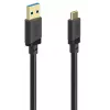 Hama 00202006 USB laidas USB 3.2 Gen 1 (3.1 Gen 1) 1,5 m USB A USB C 5 Gbit/s Juodas