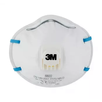 3M 8822 FFP2 kaukių rinkinys 10 vnt. puodelio formos
