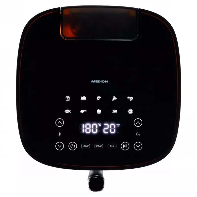 MEDION LIFE X10 XL karšto oro gruzdintuvė 5 L 1500 W juoda