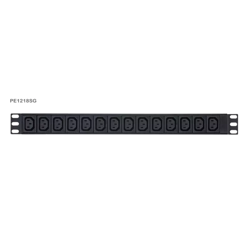 ATEN Basic Metered 1U PDU su apsauga nuo viršįtampių, pagrindinis, matuojantis, 1U, juoda, LCD, 18 AC lizdų, C13 jungtis