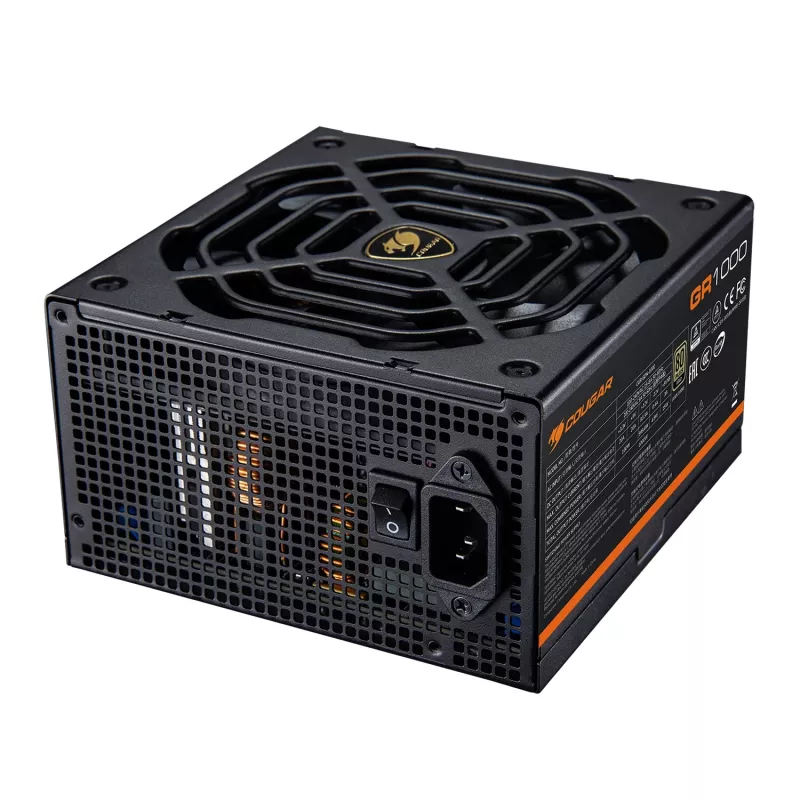 Maitinimo šaltinis COUGAR GR 1000W ATX3.1 PCIE 5.1 80 PLUS Gold, 1000 W, 20+4 pin ATX, 120 mm ventiliatorius