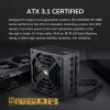 Maitinimo šaltinis COUGAR GR 1000W ATX3.1 PCIE 5.1 80 PLUS Gold, 1000 W, 20+4 pin ATX, 120 mm ventiliatorius