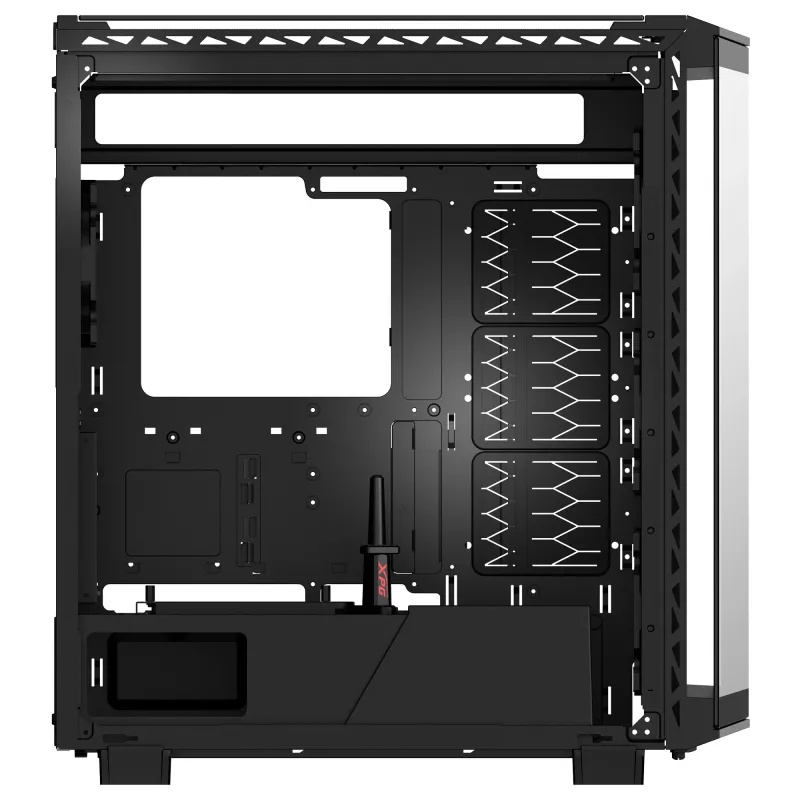 XPG BATTLECRUISER II ST Mid-Tower Black, Midi bokštas, PC, Juodas, ATX, EATX, micro ATX, Mini-ITX, Nerūdijantis plienas, Žaidimams