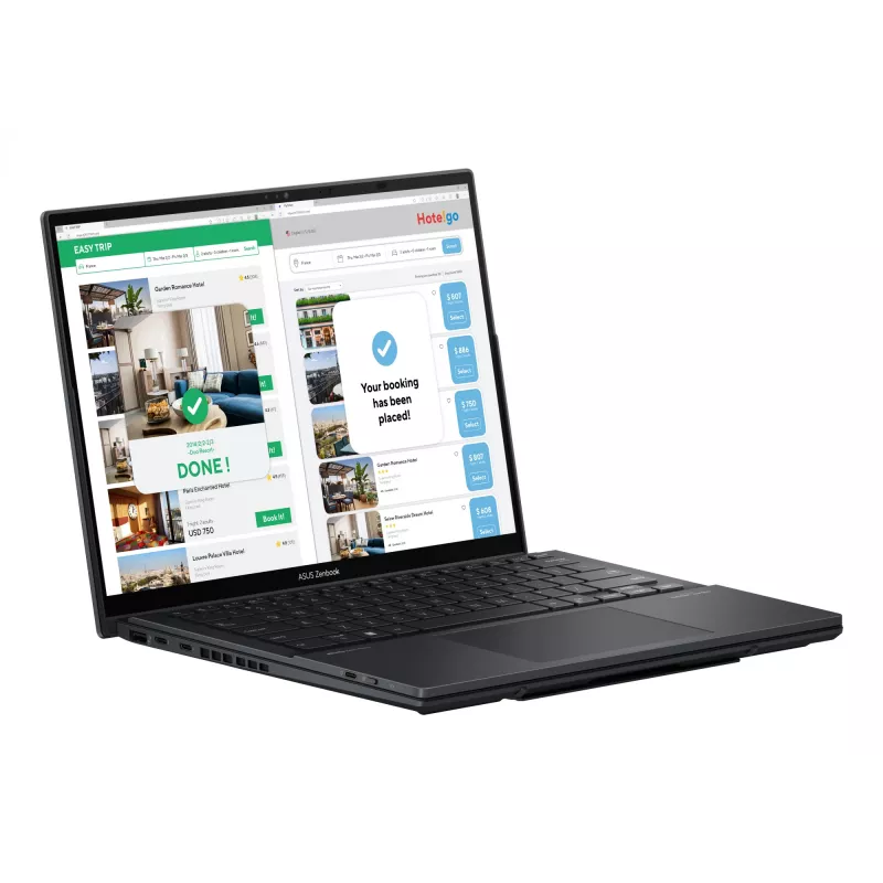 Nešiojamas kompiuteris ASUS Zenbook Duo UX8406MA-QL308X Intel Core Ultra 7 155H Hibridinis (2-in-1) 35,6 cm (14 colių) Liečiamas ekranas WUXGA 16 GB LPDDR5x-SDRAM 1 TB SSD Wi-Fi 6E (802.11ax) Windows 11 Pro Pilka