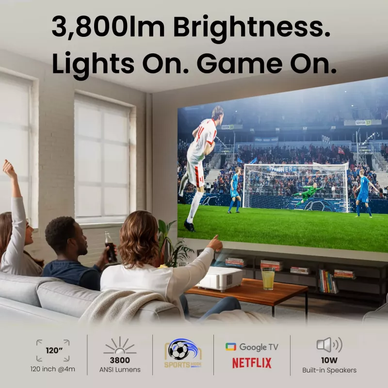 Projektorius BenQ TH575i standartinio fokusavimo DLP 1080p 3800 ANSI liumenų 3D baltas