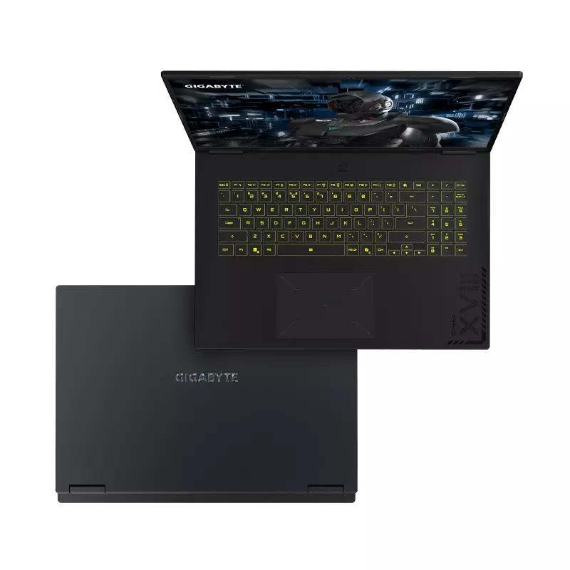 Nešiojamas kompiuteris GIGABYTE Gaming A18 PRO DXJG3DEBC4SH, Intel Core 7 240H, 18 inch WQXGA, 32 GB LPDDR5x, 1 TB SSD, NVIDIA GeForce RTX 5070 Ti, Wi-Fi 6E, Windows 11 Home, juodas