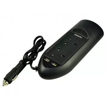 Duracell 175W keitiklis su dviem UK kištukiniais lizdais ir USB prievadais, 12V