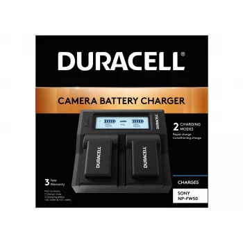 Duracell DRS6120 dviejų kamerų baterijų įkroviklis