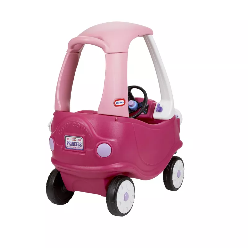 Little Tikes Cozy Coupe Princess vaikiškas automobilėlis, nuo 1,5 m., 4 ratai, plastikas, mėlyna, rožinė, balta
