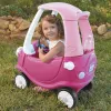 Little Tikes Cozy Coupe Princess vaikiškas automobilėlis, nuo 1,5 m., 4 ratai, plastikas, mėlyna, rožinė, balta