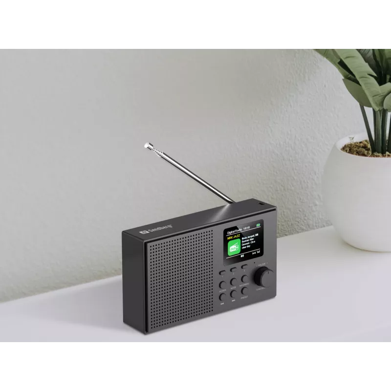 Nešiojamas radijas Sandberg Speaker Radio DAB+BT, analoginis ir skaitmeninis, DAB+, FM, 3 W