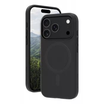 Apsauginis dėklas dbramante1928 Nuuk Pro MS, skirtas Apple iPhone 17 Pro, suderinamas su MagSafe, plastikinis, juodas