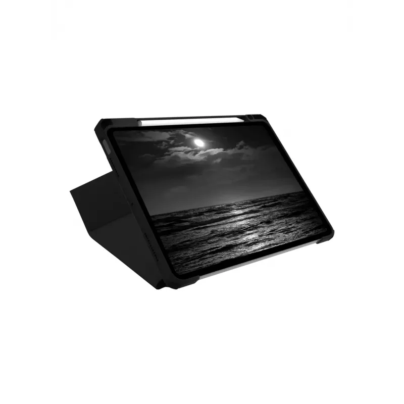 d bramante LOIAICBL6825 atverčiamas dėklas Apple iPad Air 11 colių (27,9 cm) — tinka M3/M2/5/4 kartai, stovo režimas, 220 g