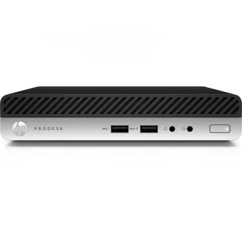 HP ProDesk 400 G4 Atnaujintas Intel® Core™ i5 i5-8400T 8 GB DDR4-SDRAM 256 GB SSD Windows 10 Pro Mini PC Juodas, Sidabrinis