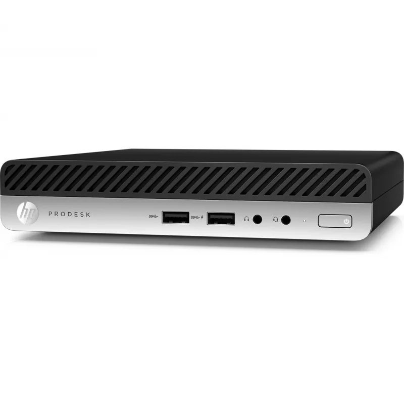 HP ProDesk 400 G4 Atnaujintas Intel® Core™ i5 i5-8400T 8 GB DDR4-SDRAM 256 GB SSD Windows 10 Pro Mini PC Juodas, Sidabrinis