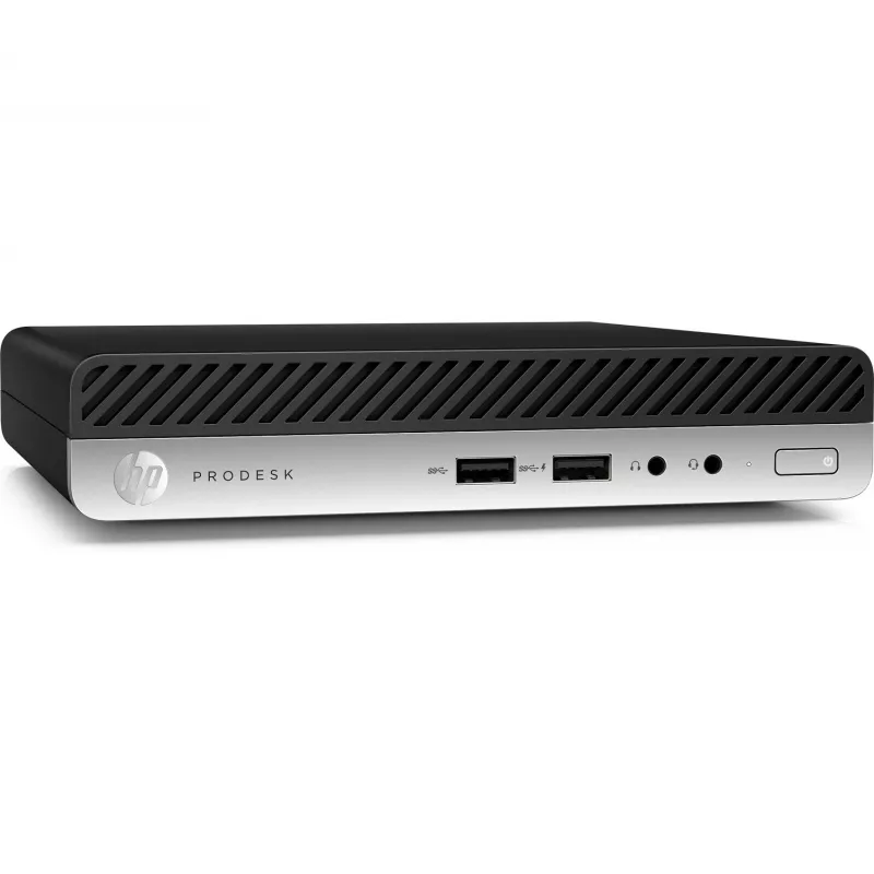 HP ProDesk 400 G4 Atnaujintas Intel® Core™ i5 i5-8400T 8 GB DDR4-SDRAM 256 GB SSD Windows 10 Pro Mini PC Juodas, Sidabrinis