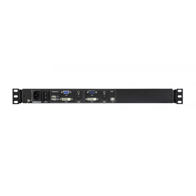 ATEN CL6700MW-ATA-2XK06UG KVM konsolė su 17,3 colių ekranu, 1U, juoda
