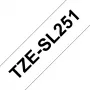 Brother TZESL251 lipni juosta etiketėms, juoda ant baltos