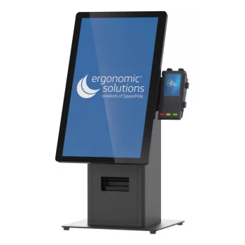 Kiosko komplektas Ergonomic Solutions SpacePole Mini Kiosk Countertop Black Metal