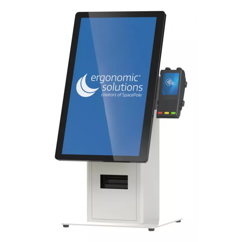 Kiosko komplektas Ergonomic Solutions SpacePole Mini Kiosk Countertop Black Metal