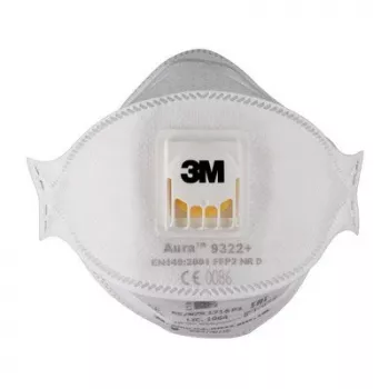 Kaukė respiratorinė 3M 9322PRO5 FFP2, daugkartinio naudojimo, pusveidė, su iškvėpimo vožtuvu