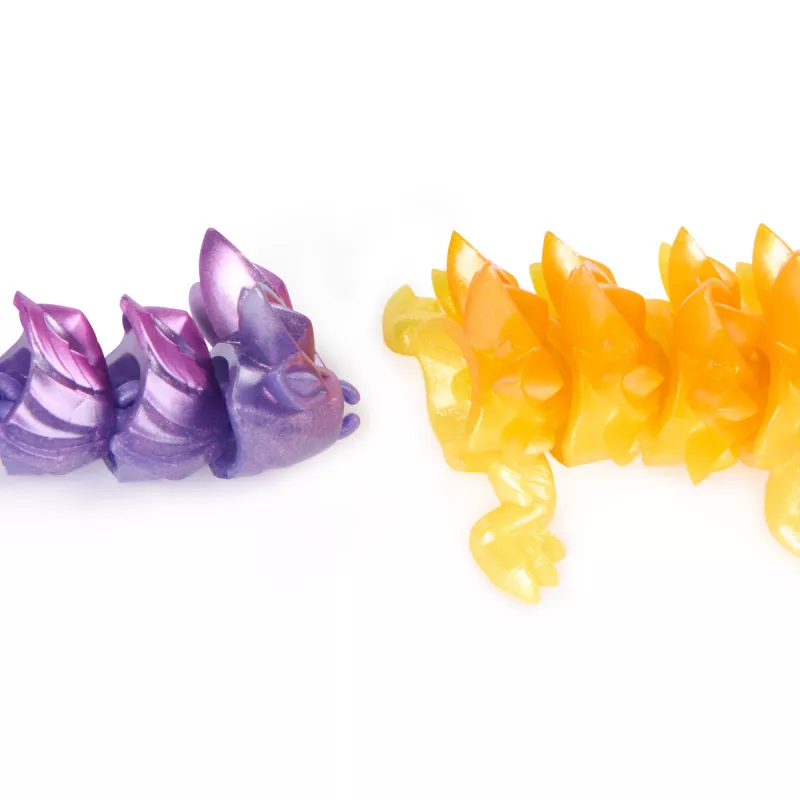 CrystaLynx Dragons 9 colių kolekcinė artikuliuota drakonų figūrėlė vaikams ir suaugusiems, blind box, fidget žaislai namams, biurui ir stalo dekorui (stiliai gali skirtis)