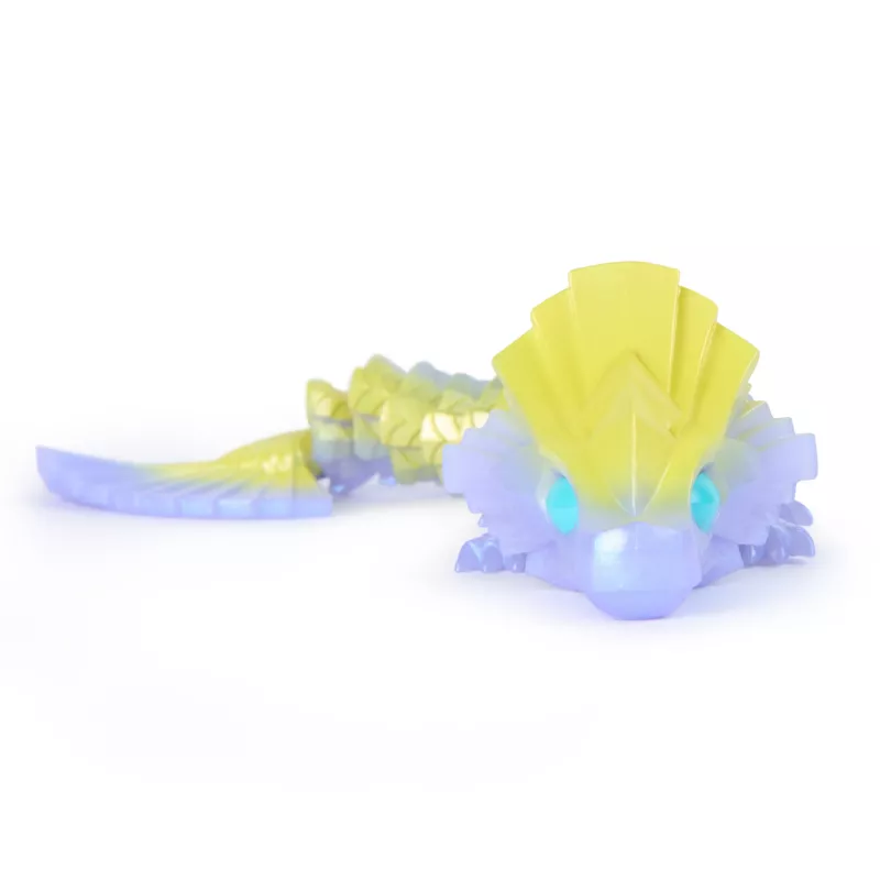 CrystaLynx Dragons 9 colių kolekcinė artikuliuota drakonų figūrėlė vaikams ir suaugusiems, blind box, fidget žaislai namams, biurui ir stalo dekorui (stiliai gali skirtis)