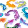 CrystaLynx Dragons 9 colių kolekcinė artikuliuota drakonų figūrėlė vaikams ir suaugusiems, blind box, fidget žaislai namams, biurui ir stalo dekorui (stiliai gali skirtis)