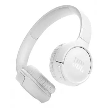 JBL Tune 520BT belaidės ausinės – lankstus garsas su JBL Pure Bass, Bluetooth 5.3, balta
