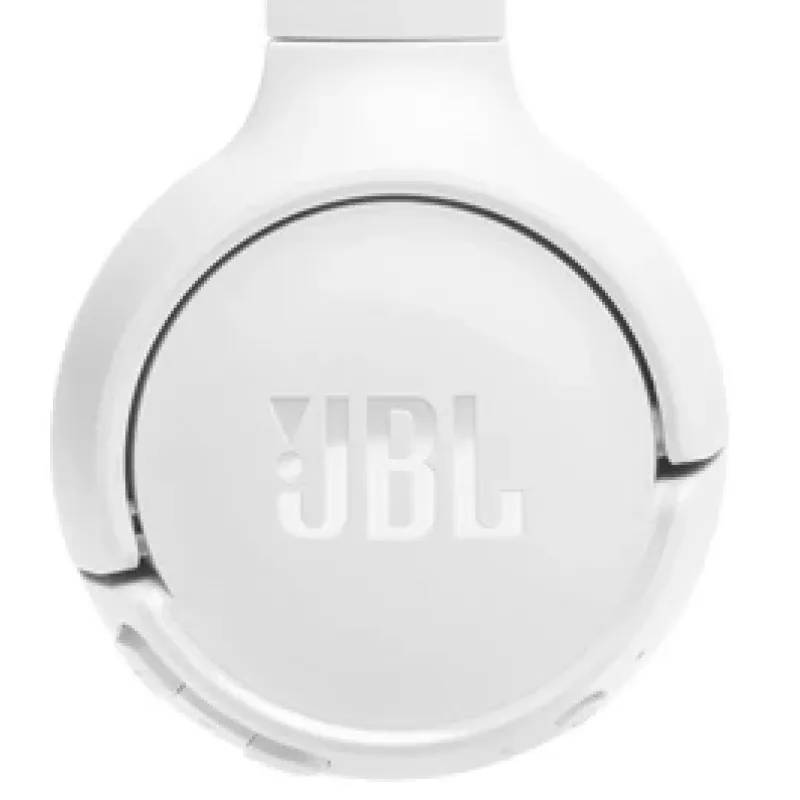 JBL Tune 520BT belaidės ausinės – lankstus garsas su JBL Pure Bass, Bluetooth 5.3, balta
