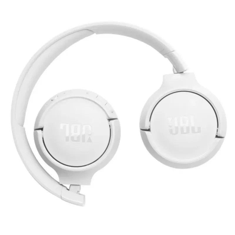 JBL Tune 520BT belaidės ausinės – lankstus garsas su JBL Pure Bass, Bluetooth 5.3, balta