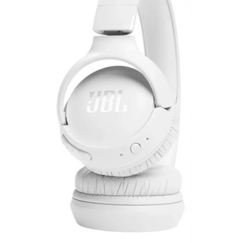 JBL Tune 520BT belaidės ausinės – lankstus garsas su JBL Pure Bass, Bluetooth 5.3, balta