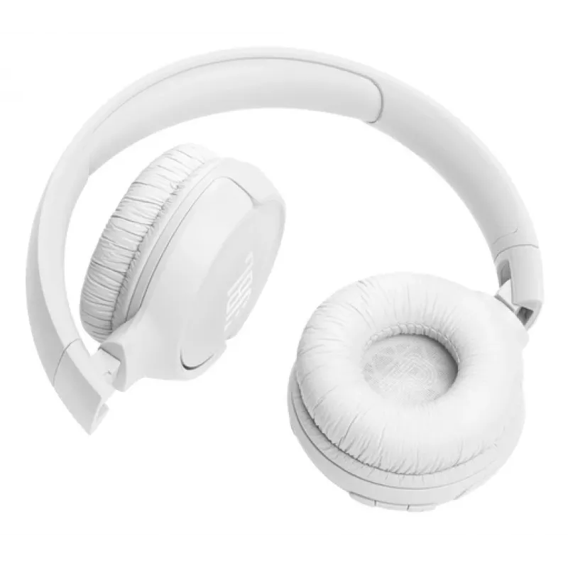 JBL Tune 520BT belaidės ausinės – lankstus garsas su JBL Pure Bass, Bluetooth 5.3, balta