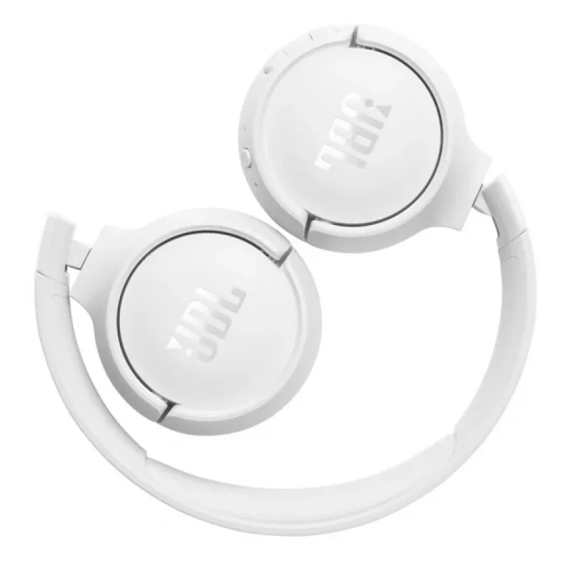 JBL Tune 520BT belaidės ausinės – lankstus garsas su JBL Pure Bass, Bluetooth 5.3, balta