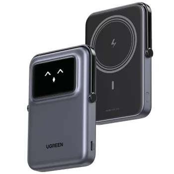 Power bankas UGREEN UNO 10000 mAh, belaidis įkrovimas, juodas