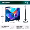 Hisense 43A6S 43 colių 4K Ultra HD QLED išmanusis televizorius (3840x2160) Direct-LED Wi-Fi juodas