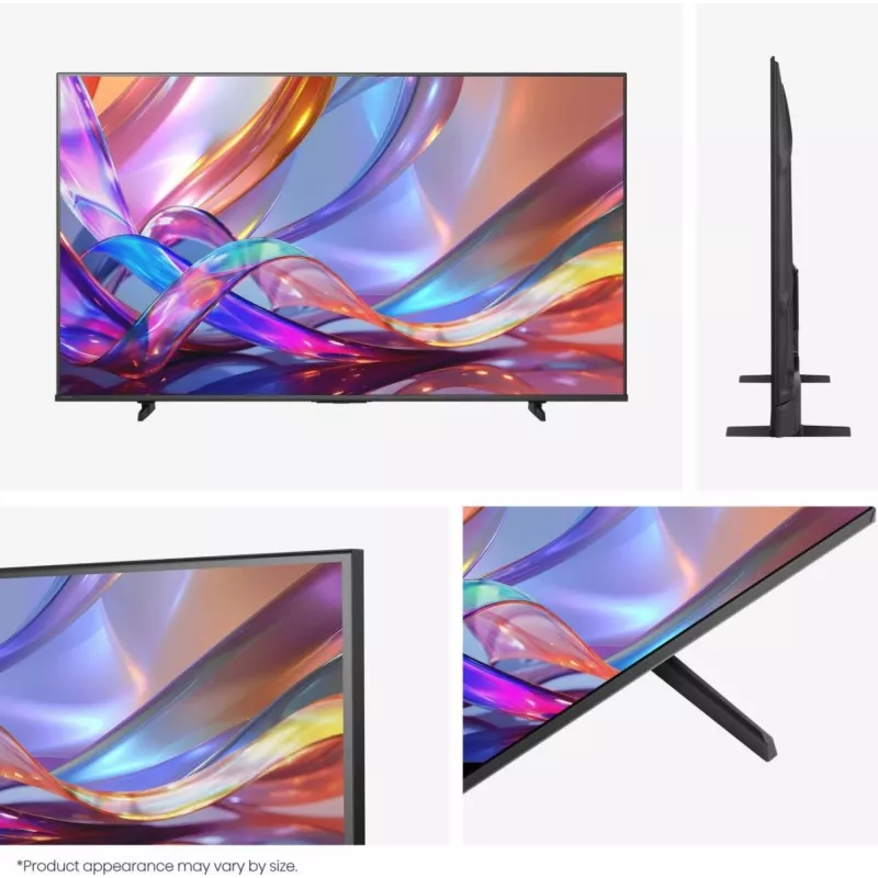 Hisense 55E7S 55 colių QLED 4K Ultra HD išmanusis televizorius su VIDAA, Direct-LED, 3840×2160, 330 cd/m², DVB-T2/C/S2, Wi‑Fi, juodas