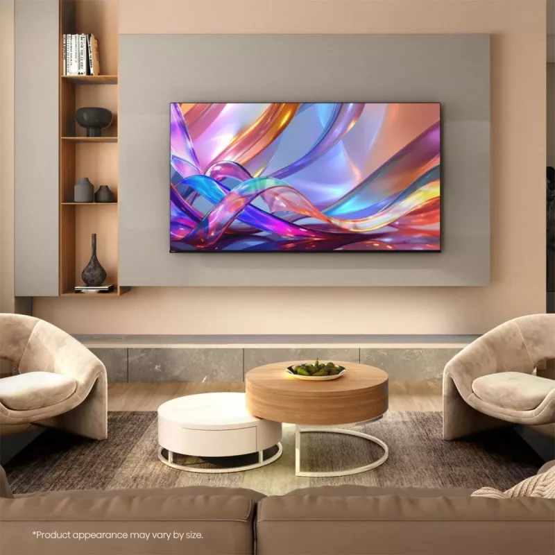 Hisense 55E7S 55 colių QLED 4K Ultra HD išmanusis televizorius su VIDAA, Direct-LED, 3840×2160, 330 cd/m², DVB-T2/C/S2, Wi‑Fi, juodas