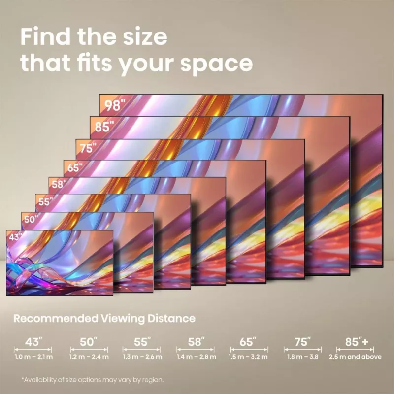 Hisense 55E7S 55 colių QLED 4K Ultra HD išmanusis televizorius su VIDAA, Direct-LED, 3840×2160, 330 cd/m², DVB-T2/C/S2, Wi‑Fi, juodas