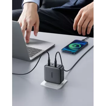 Įkroviklis Ugreen Nexode 100W GaN USB-C USB-A Greitas Įkrovimas 3 Prievadai