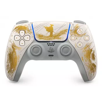 Sony DualSense belaidis valdiklis – Ghost of Yōtei Gold Limited Edition Auksinis, Baltas Bluetooth/USB žaidimų pultas Analogo / Skaitmeninis Android, MAC, PC, PlayStation 5, iOS