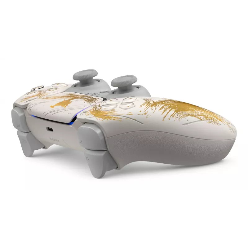 Sony DualSense belaidis valdiklis – Ghost of Yōtei Gold Limited Edition Auksinis, Baltas Bluetooth/USB žaidimų pultas Analogo / Skaitmeninis Android, MAC, PC, PlayStation 5, iOS