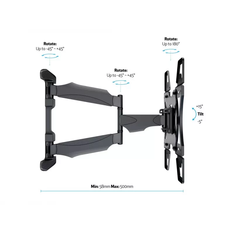 Multibrackets M VESA Flexarm Full Motion Single 400x400 – TV laikiklis