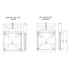 Multibrackets M VESA sieninis laikiklis Flip 200/300/400, maks. 50 kg, 127 cm – 2,41 m