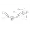 Multibrackets M Monitormount Wall Basic Dual laikiklis dviem monitoriams 16 kg 17-32 col. juodas